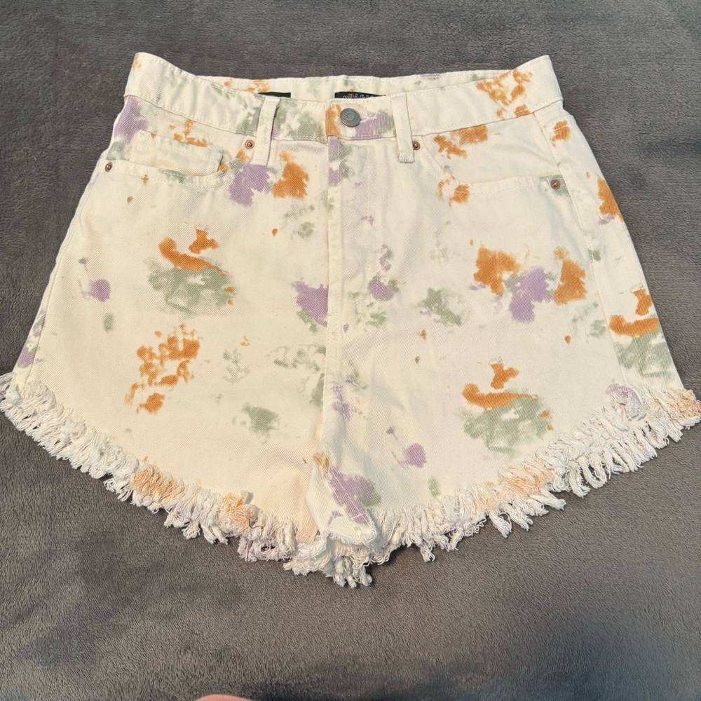 Wild Fable Frayed Hem Tie-Dye Women Shorts